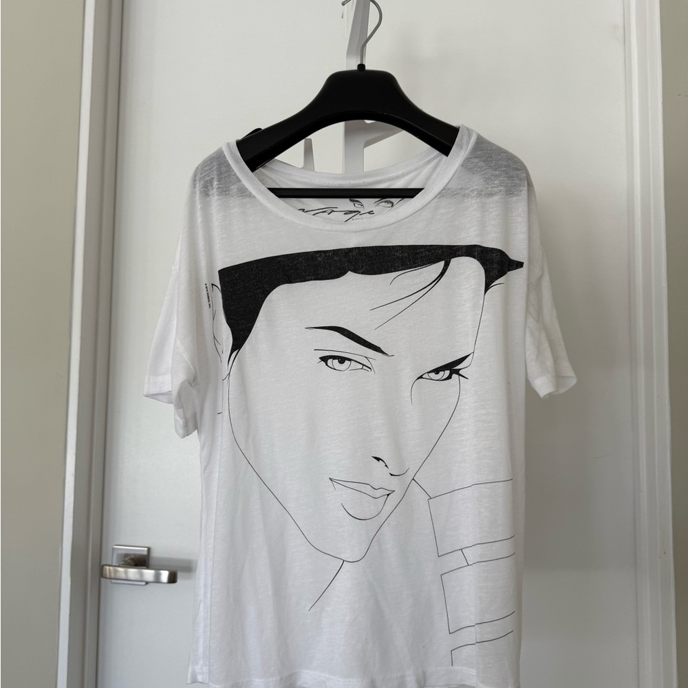 Chaser White Graphic Short Sleeve Tee